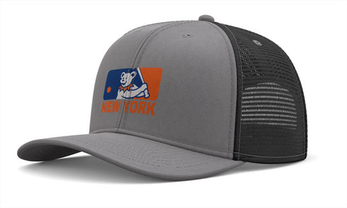 Grateful Dead - New York Mets Dancing Bear Logo Grateful Dead Trucker Cap - StealieShop